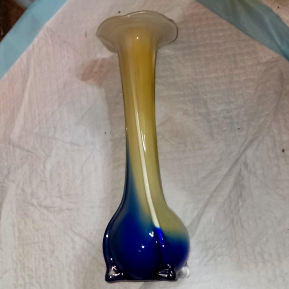 Hand Blown Murano Glass Vase